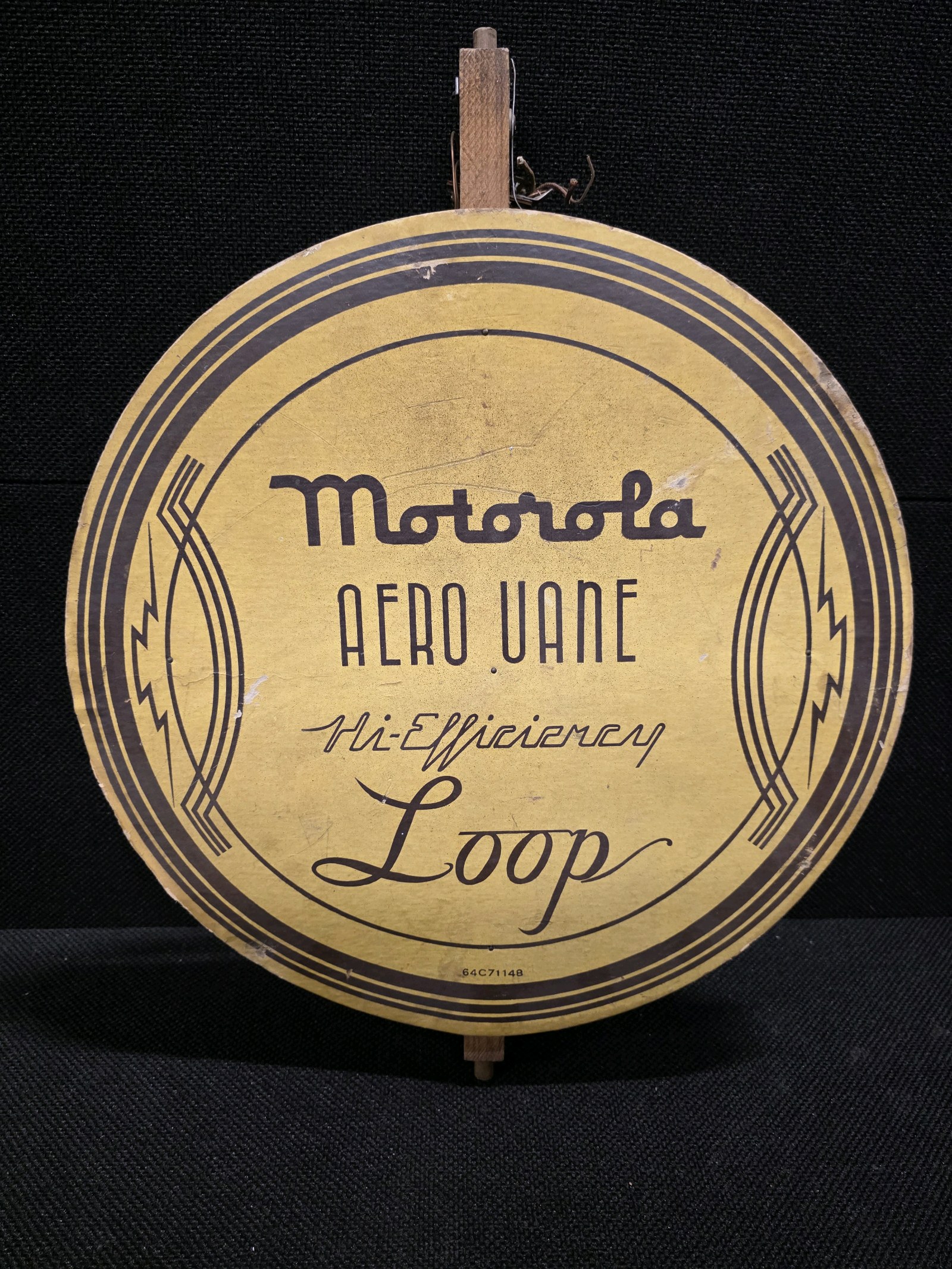Vintage 1940s Motorola Aero Vane Hi-Efficiency Loop Antenna