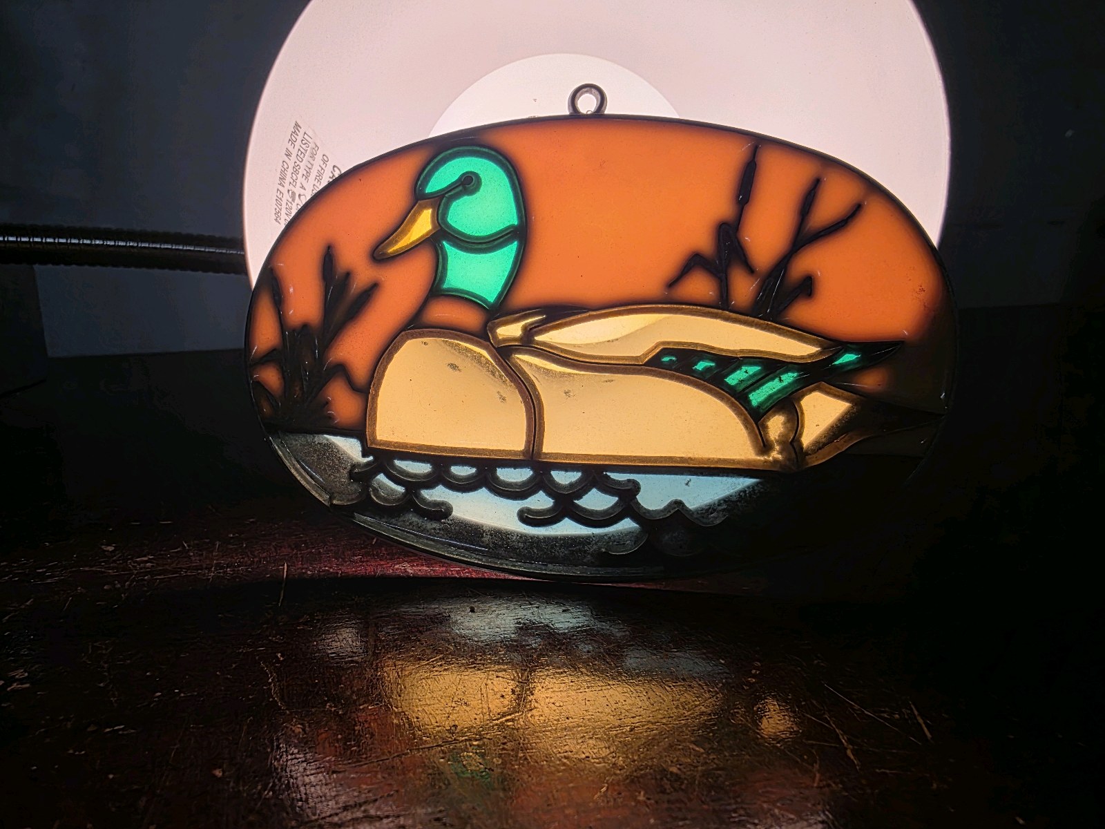 Stained Glass Mallard and Geese