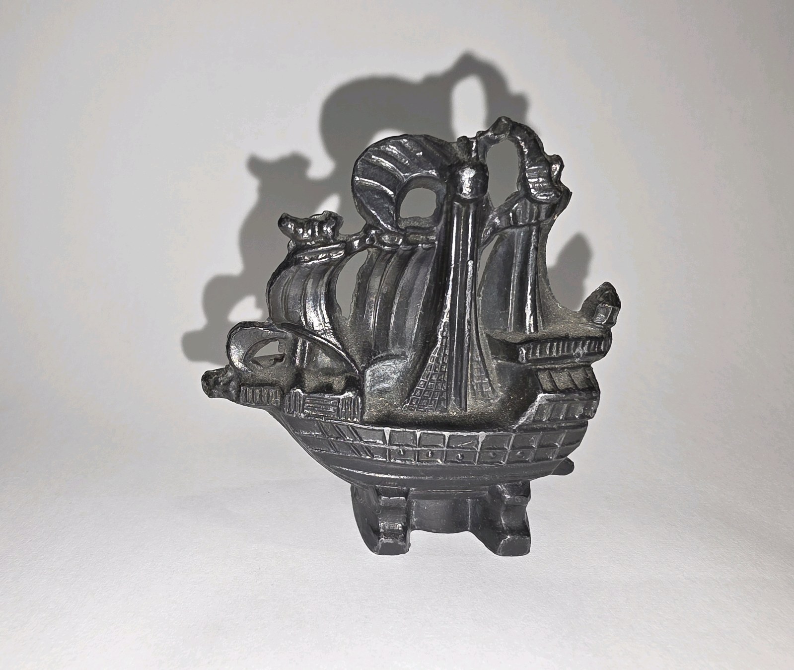 Vintage Cast Iron Ship Paperweight