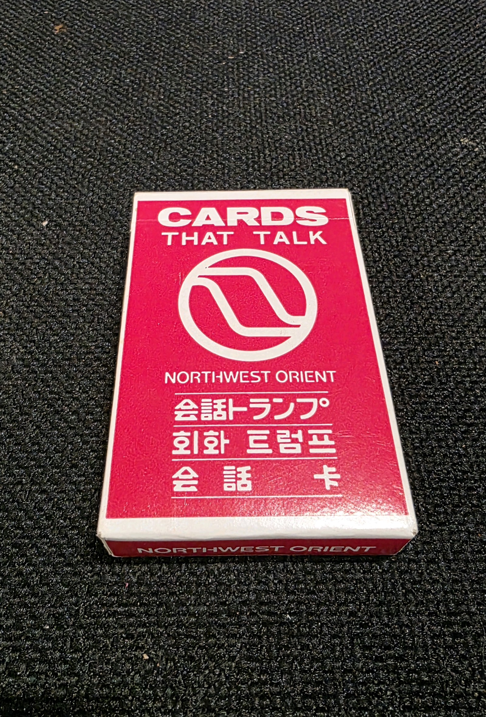 Full Deck of VINTAGE Northwest Orient Airlines Cards That Talk Playing Cards ( pre-1986)