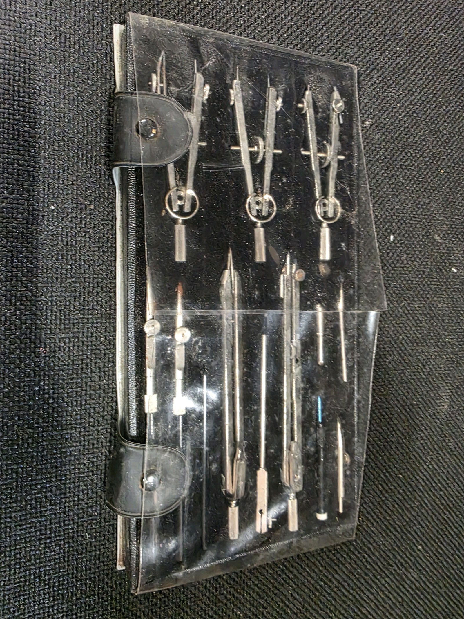 Vintage Leningrad Professional Compasses Drafting Tools Set Soviet Drawing Instruments