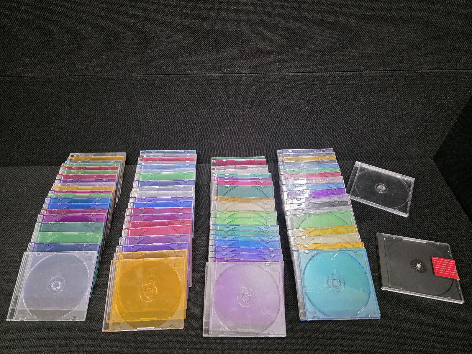 80 Compact CD  DVD Cases