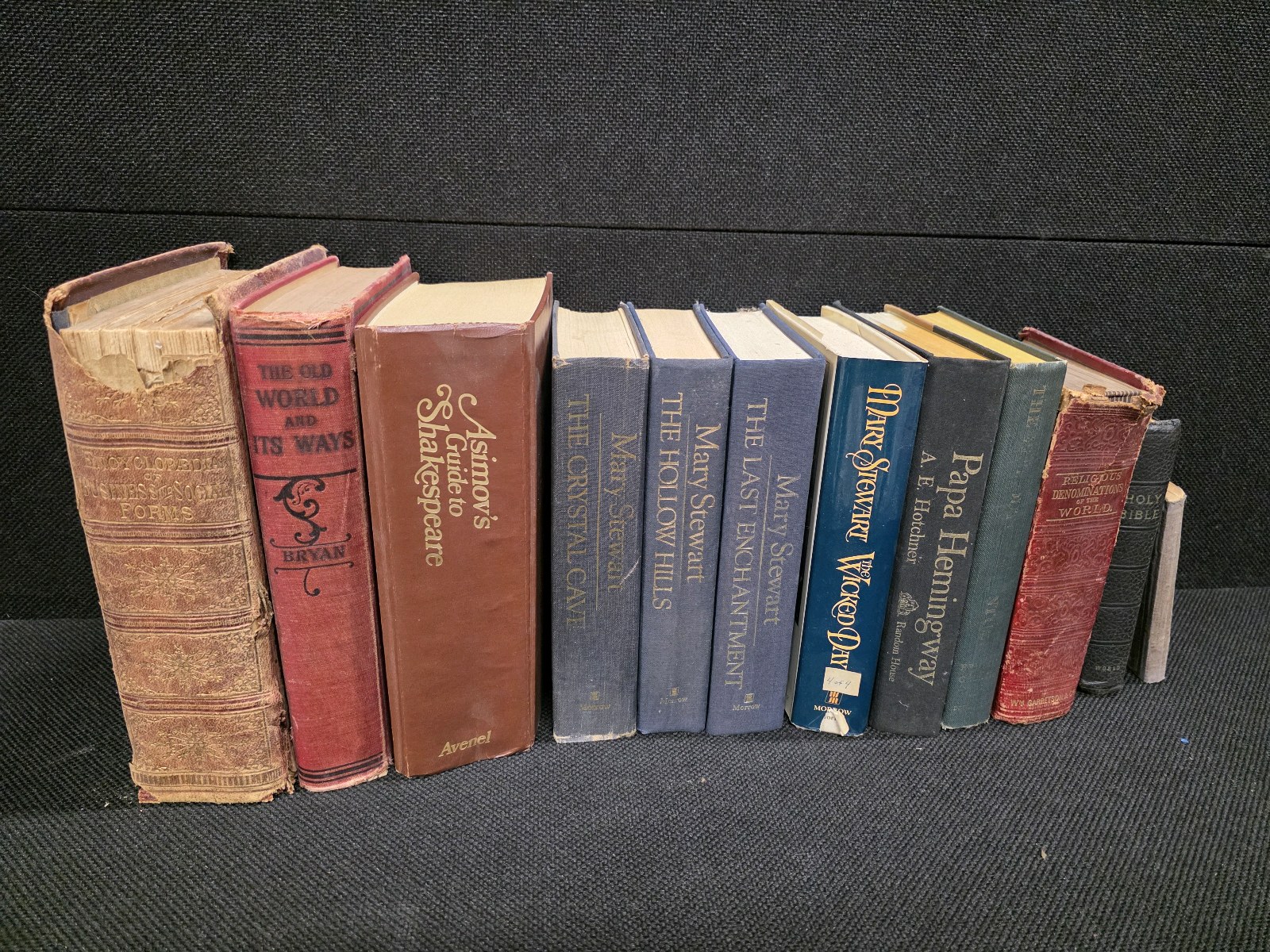 Collection of Vintage Hardcover Books ( they were used for decoration )
