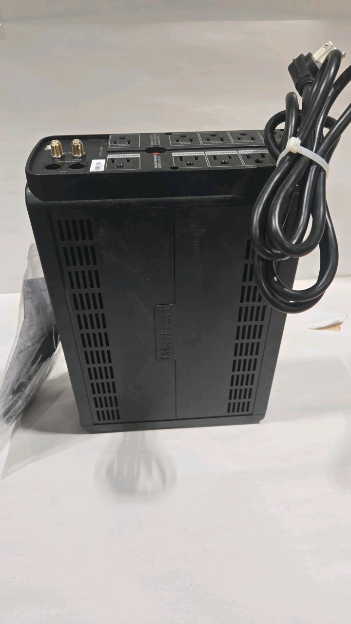CyberPower 1500VA 10-Outlet UPS RJ45 COAX USB Charging