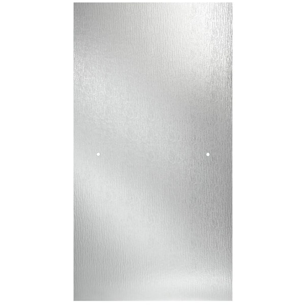 (2) Delta 24-38 in. x 63-18 in. x 14 in. (6mm) Frameless Pivoting Shower Door Glass Panel in Rain (For 27-30 in. Doors)