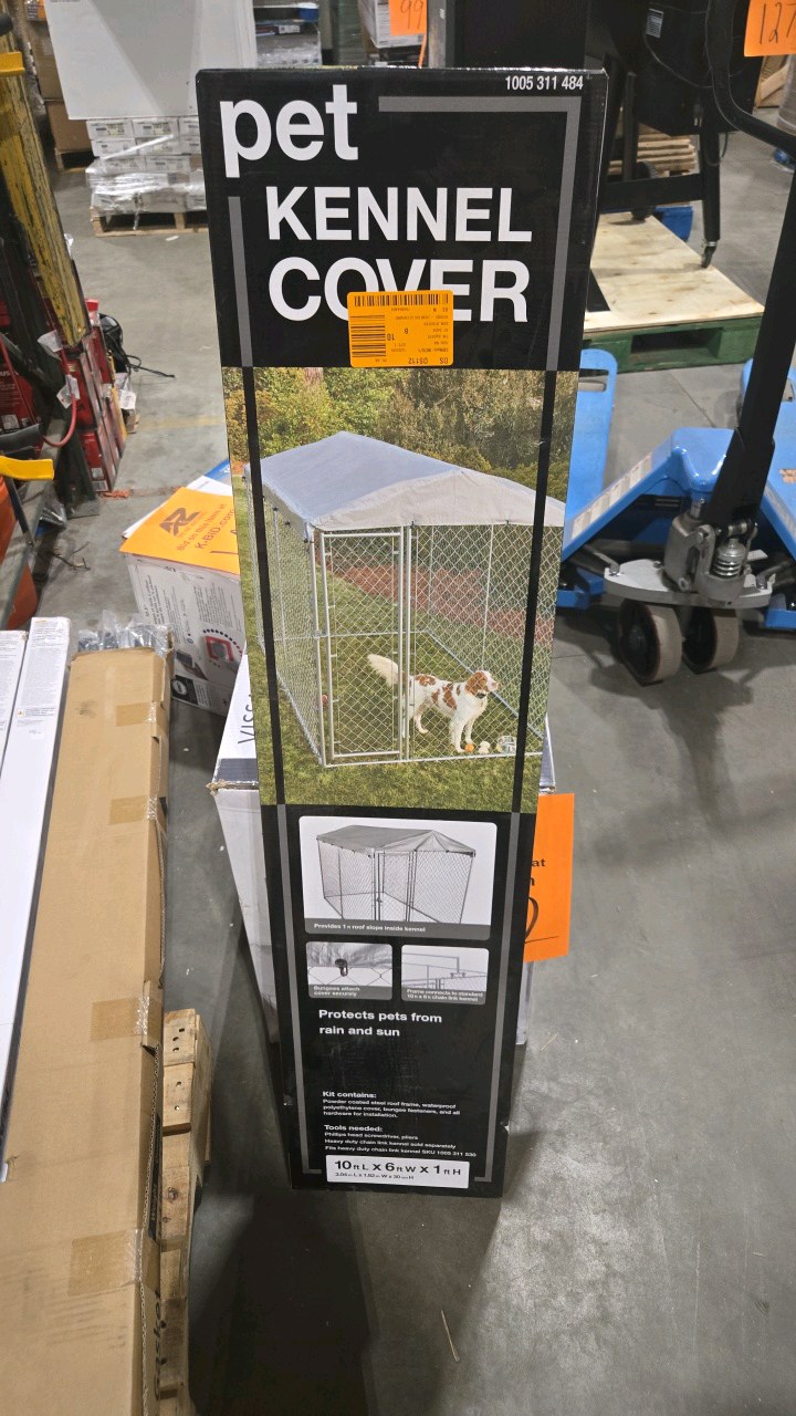 6 ft. x 10 ft. Outdoor Waterproof Roof for Chain Link Dog Kennel