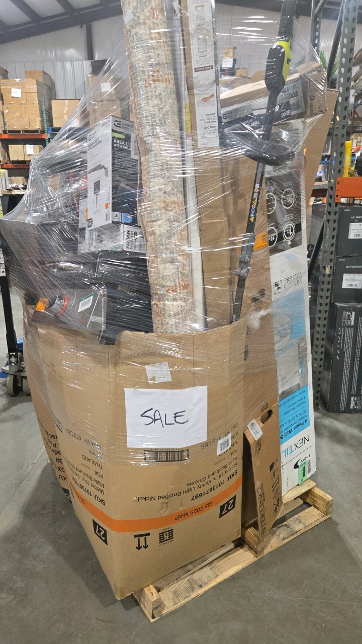 WHOLESALE PALLET LOT OF GENERAL MERCHANDISE