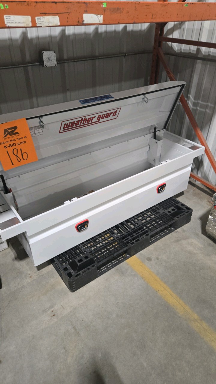 Weather Guard 72 in. White Steel Full Size Low Profile Crossover Truck Tool Box