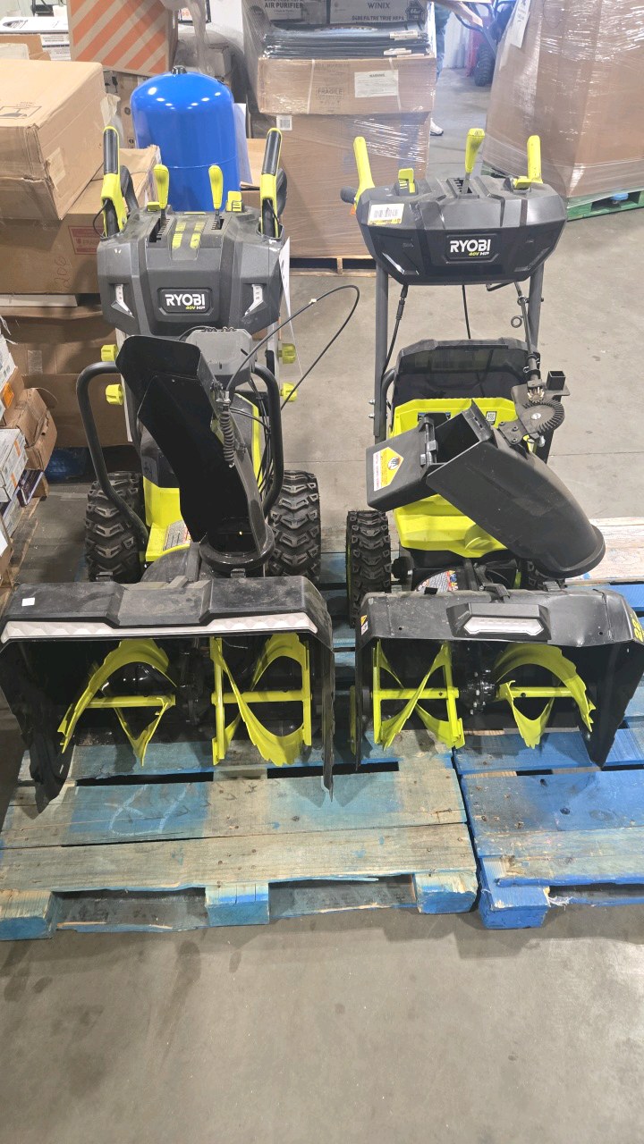 2 Ryobi snow blowers for parts or repair