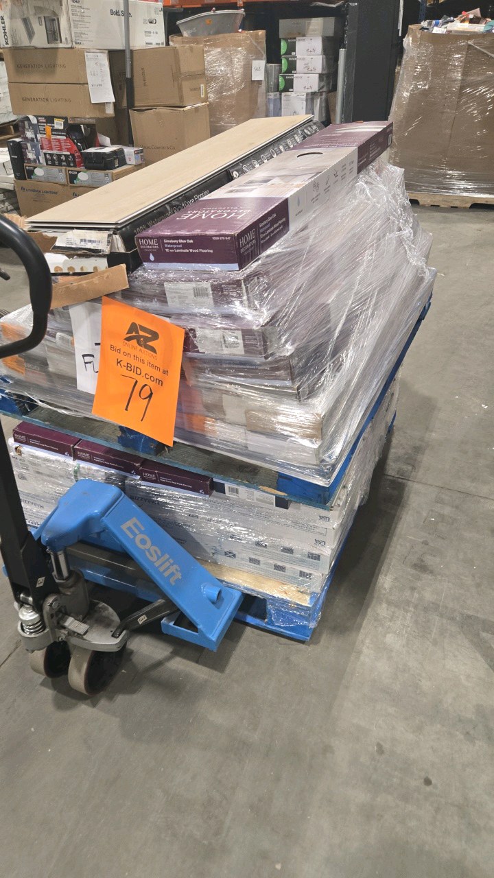 Wholesale Pallet Lot Miscellaneous Flooring Items