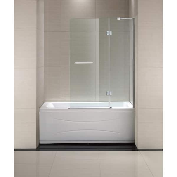 Bootz Industries Aloha 60 in. x 30 in. Alcove Soaking Bathtub with Right Drain in White With Door