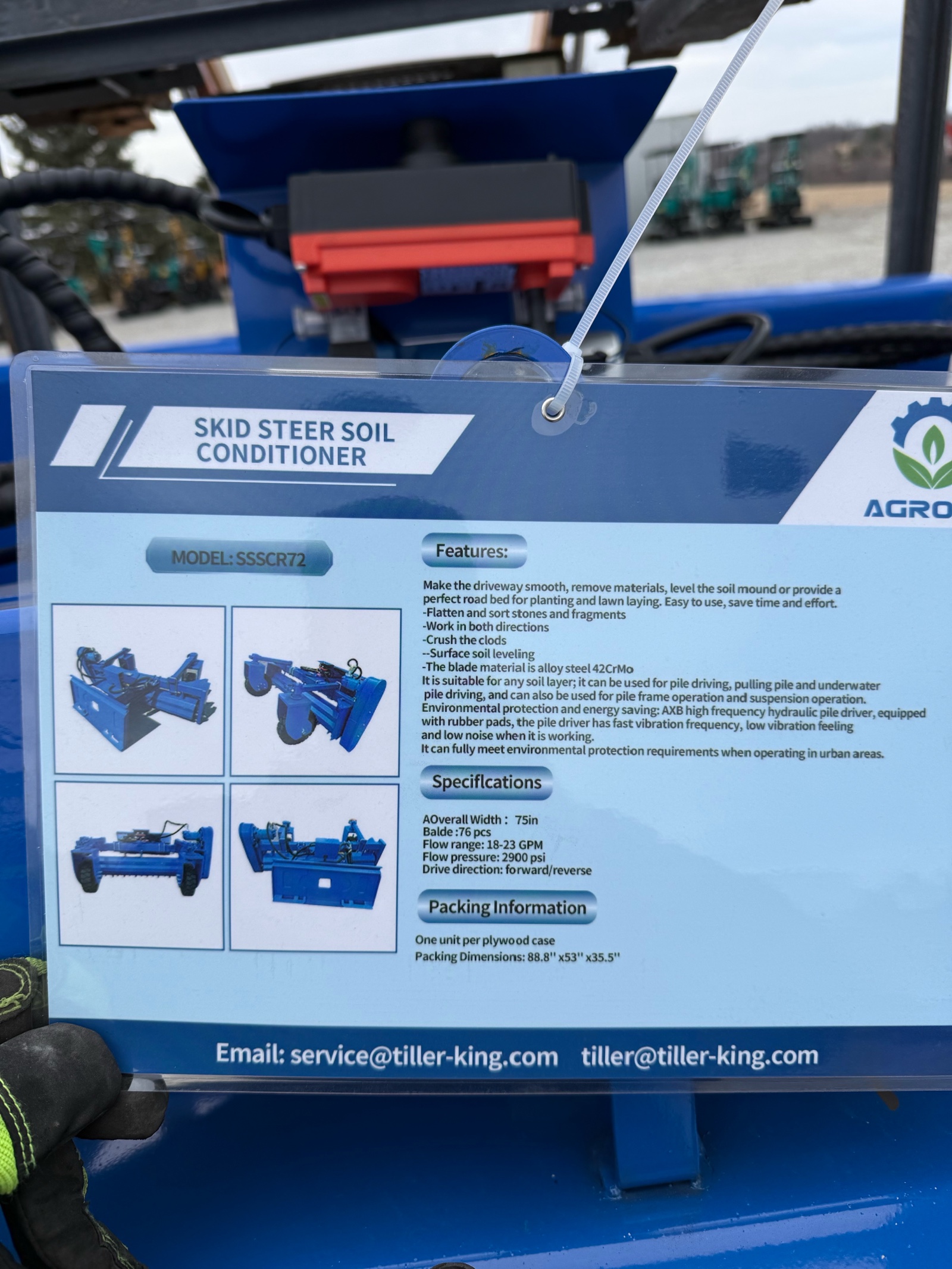 TOPCAT Skid Steer Soil conditioner