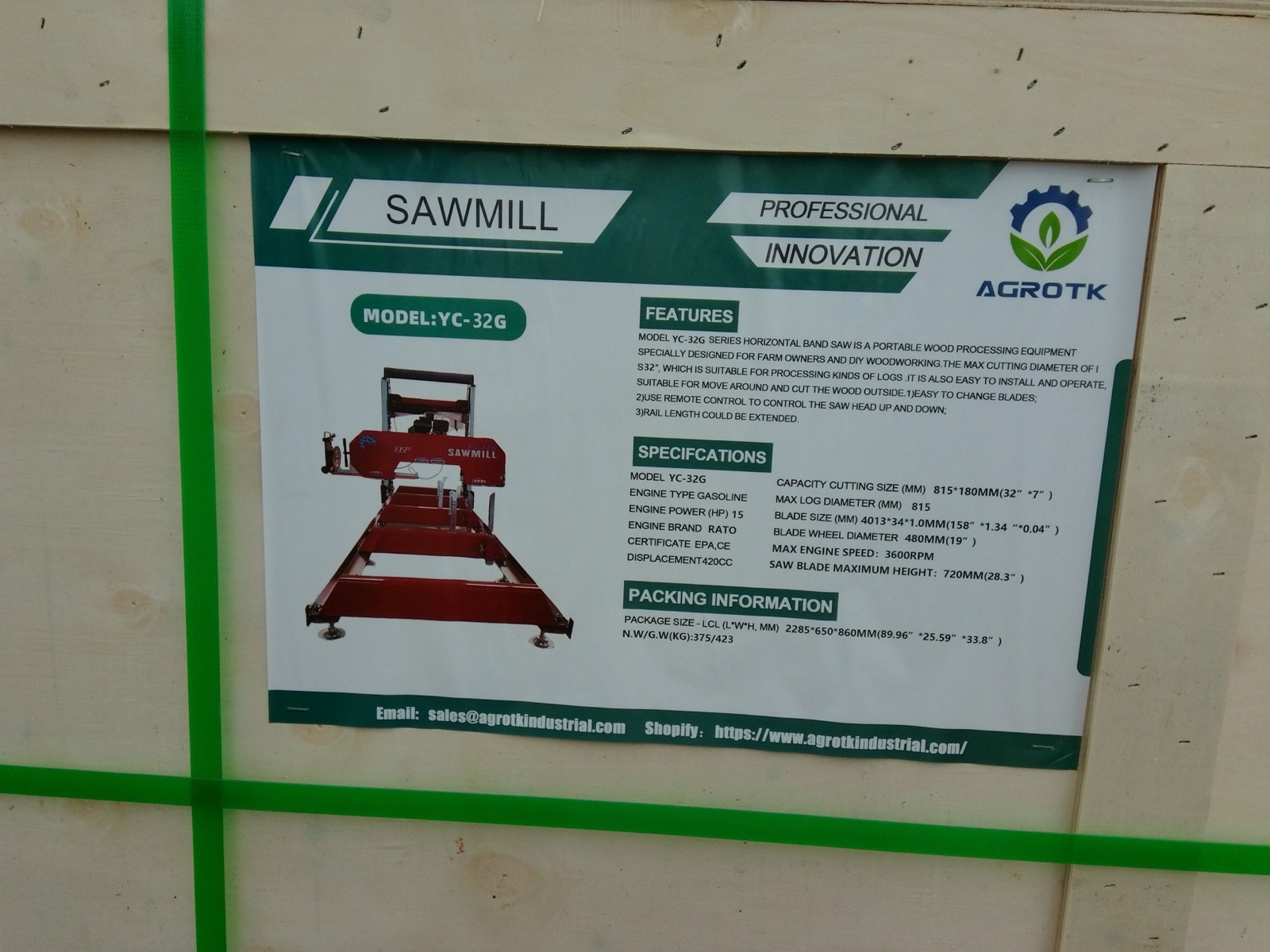 Portable Sawmill&nbspYC-32G