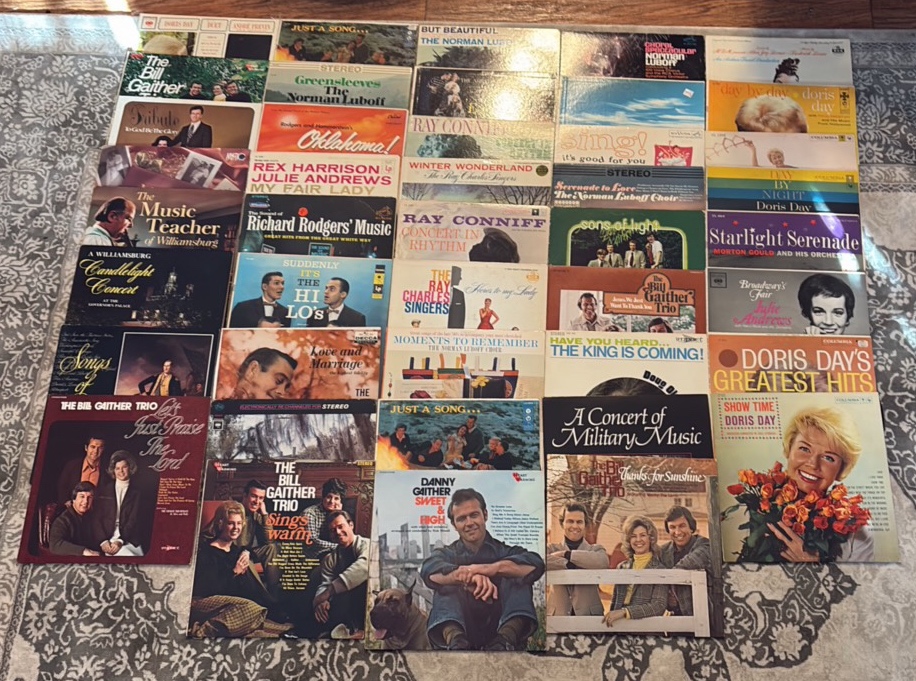 43 RECORDS The Bill Gaither Trio, Doris Day, Ray Charles, etc.