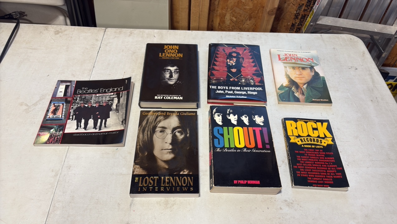 (6) BOOKS Beatles, John Lennon, and rock records