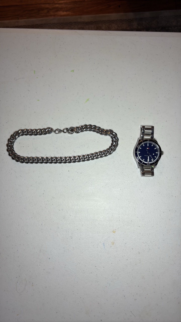 TOMMY Hilfiger watch and chain necklace
