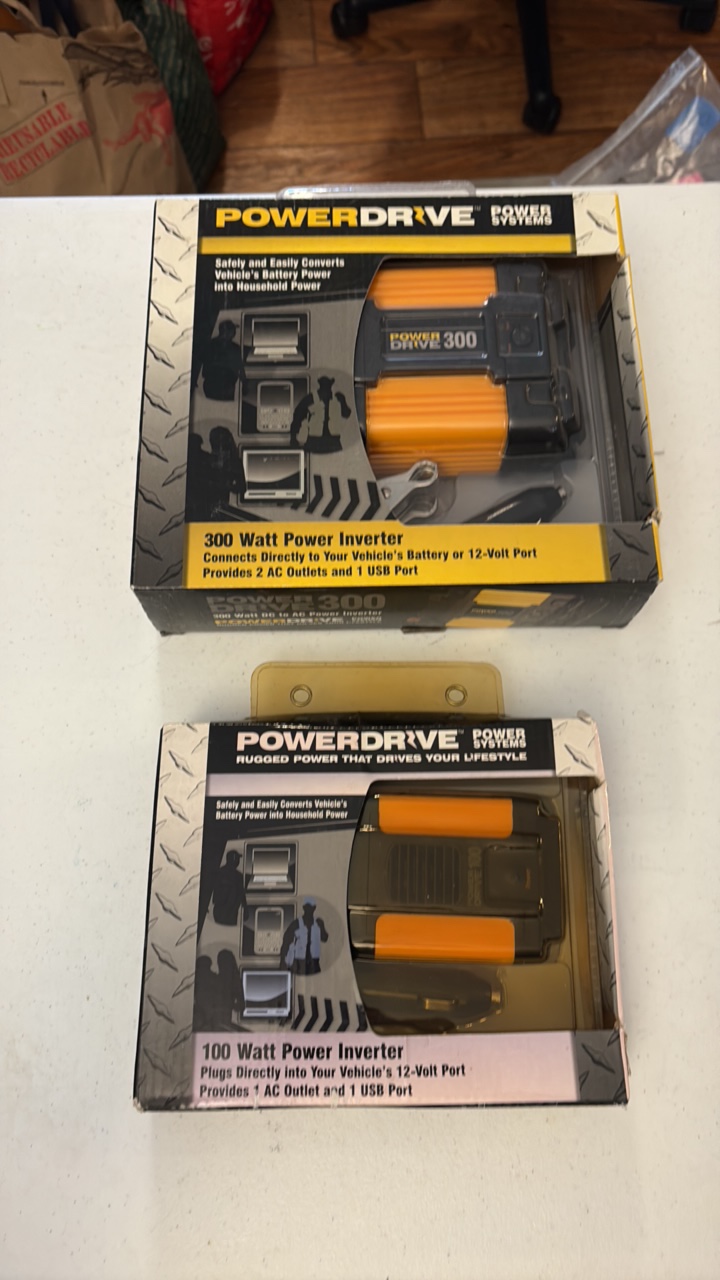 (2) POWER Drive Power Inverters -  100 Watt and 300 Watt