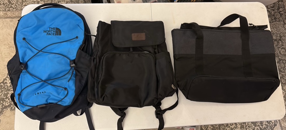 (3) BAGS, Champion, Northface