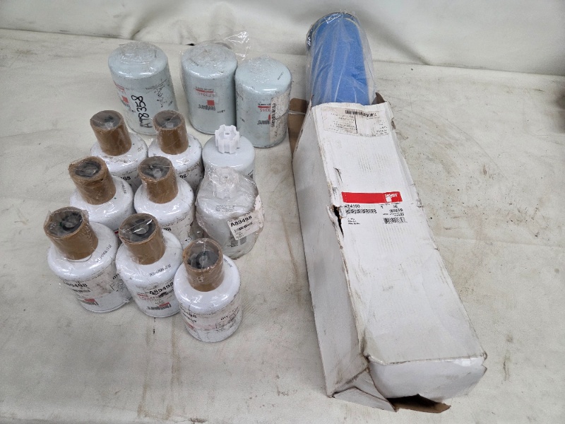 Fleetguard Filter Lot with Fuel, Lube, and Air Filters for Cummins Engines