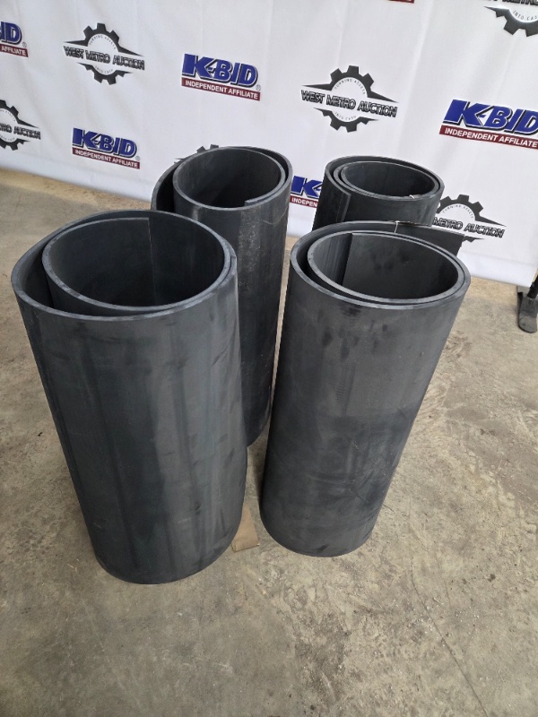Set of 4 Heavy Duty Rubber Liners 30 Inch x 12 Inch