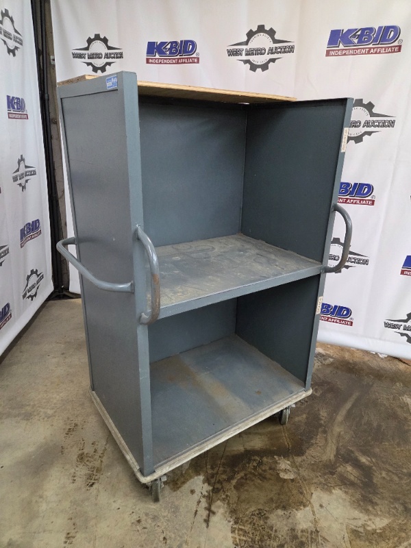 Heavy Duty Metal Utility Cart with Shelves and Casters 60x36x24 Inches