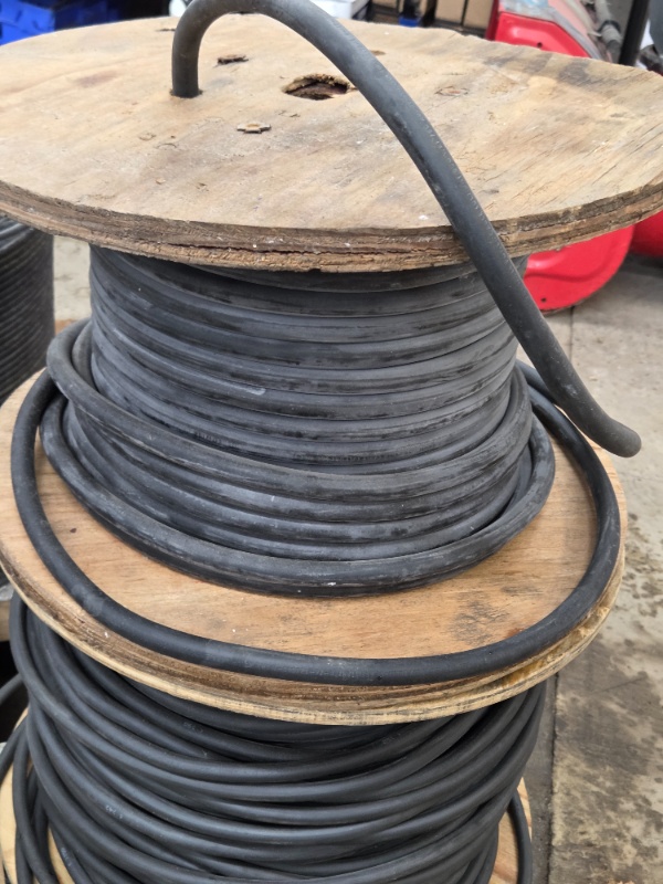 Industrial Spool of 4 AWG THW Electrical Cable
