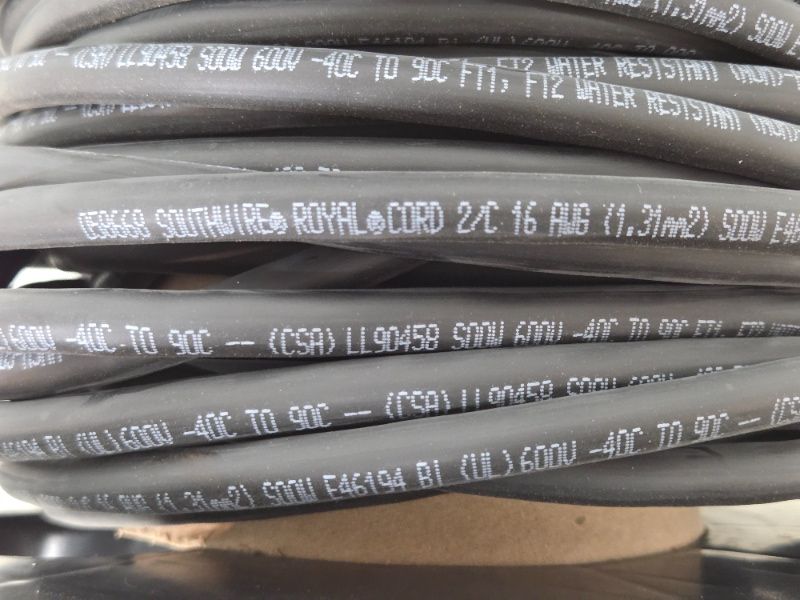Partial Reel of 16G  600V Power Cable