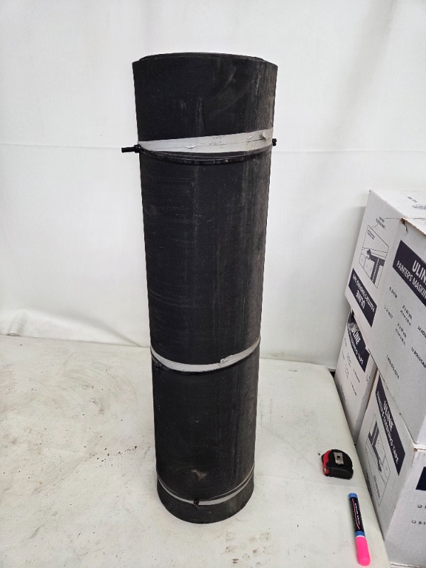 Industrial Rubber Mat Roll, 35 Inches Wide