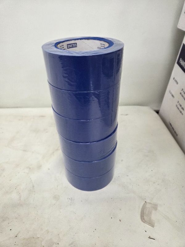 4 Cases of 24 Uline Painters Masking Tape Rolls 2 inch x 60 yds Blue - NEW IN BOX