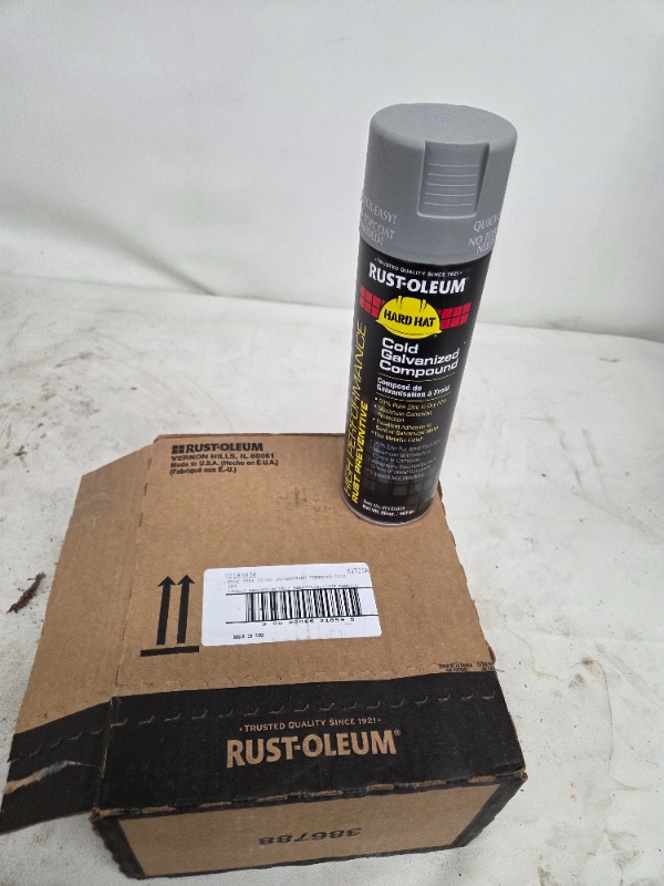 6 cases of Rust-Oleum Cold Galvanized Compound Spray Aerosol 20oz Can -