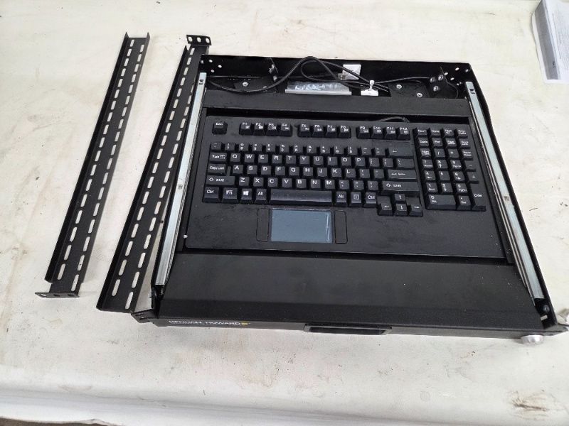 Kendall Howard Rackmount Keyboard Tray with Trackpad and Mounting Hardware