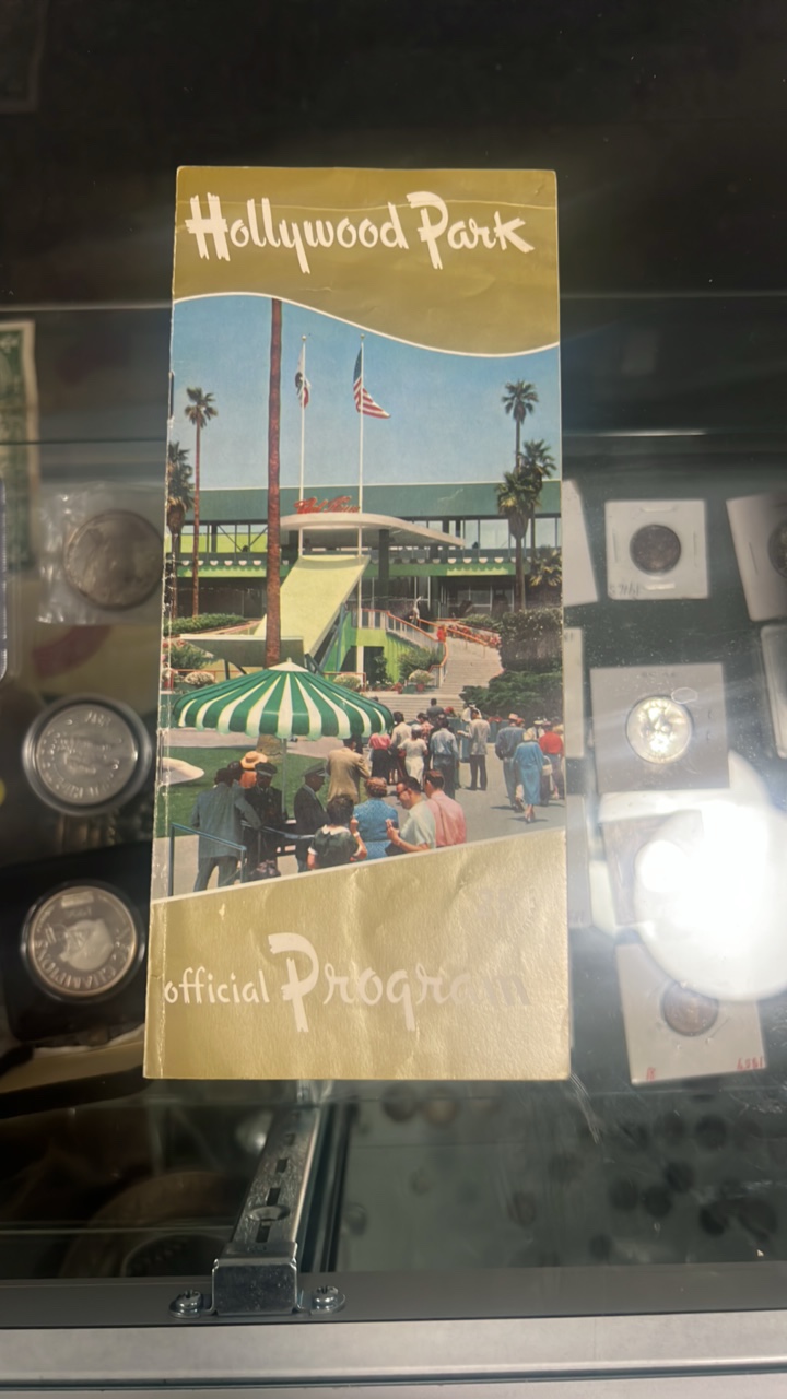 1957 Hollywood park race program