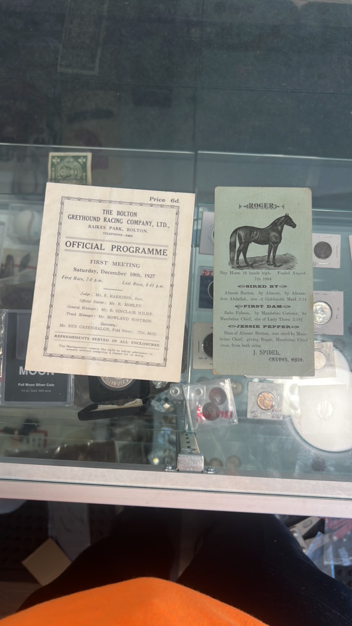 early 1900s horse racing items