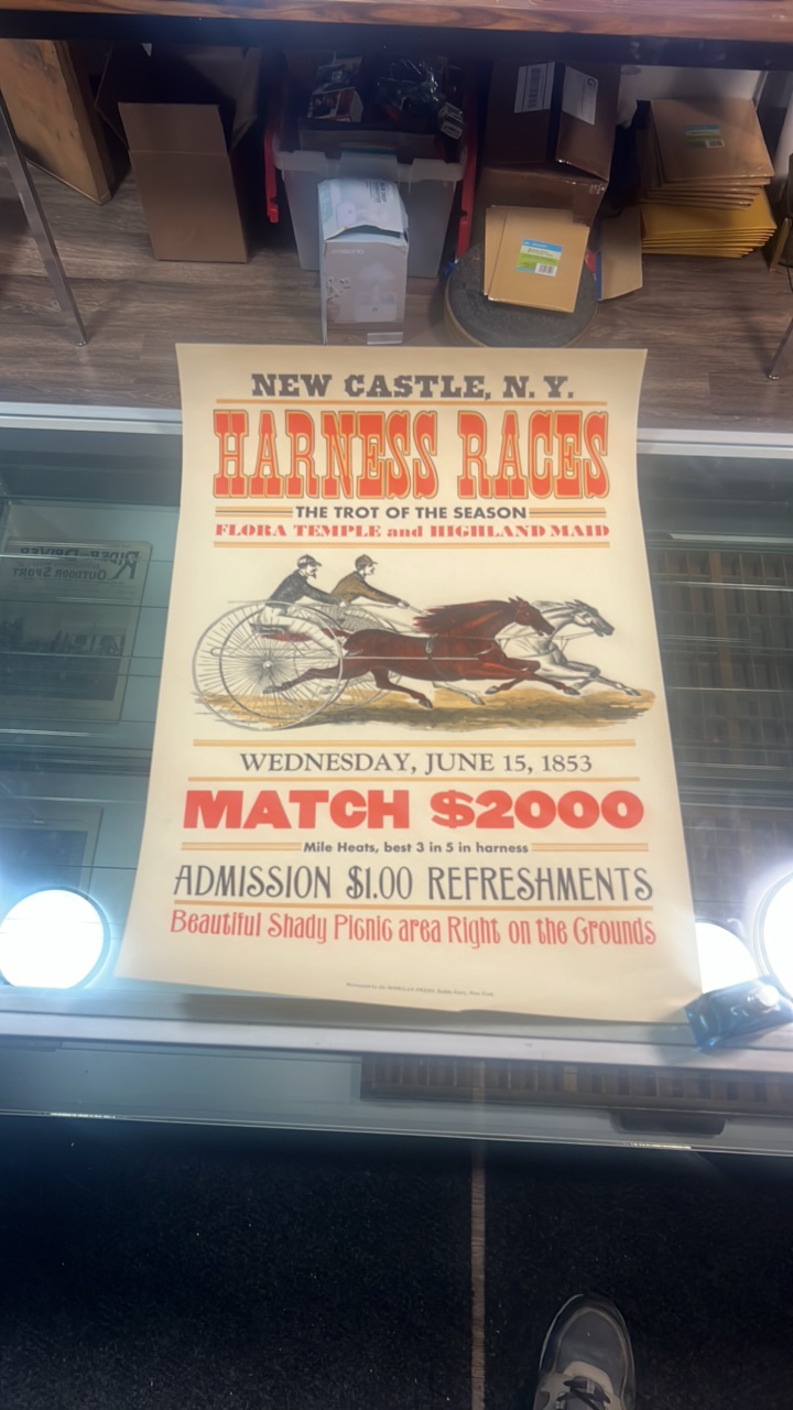 1853 horse racing photo reproduction