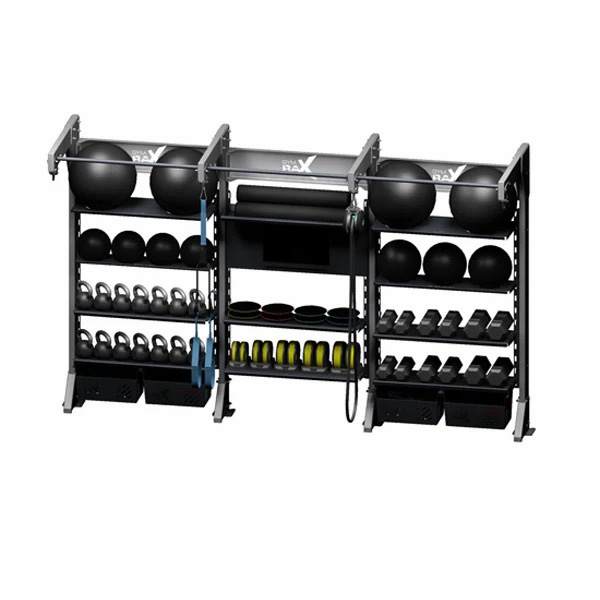 Gym Rax Modular Functional Training Monkey Bars Rack Unit With 3 Bay Storage Racks
