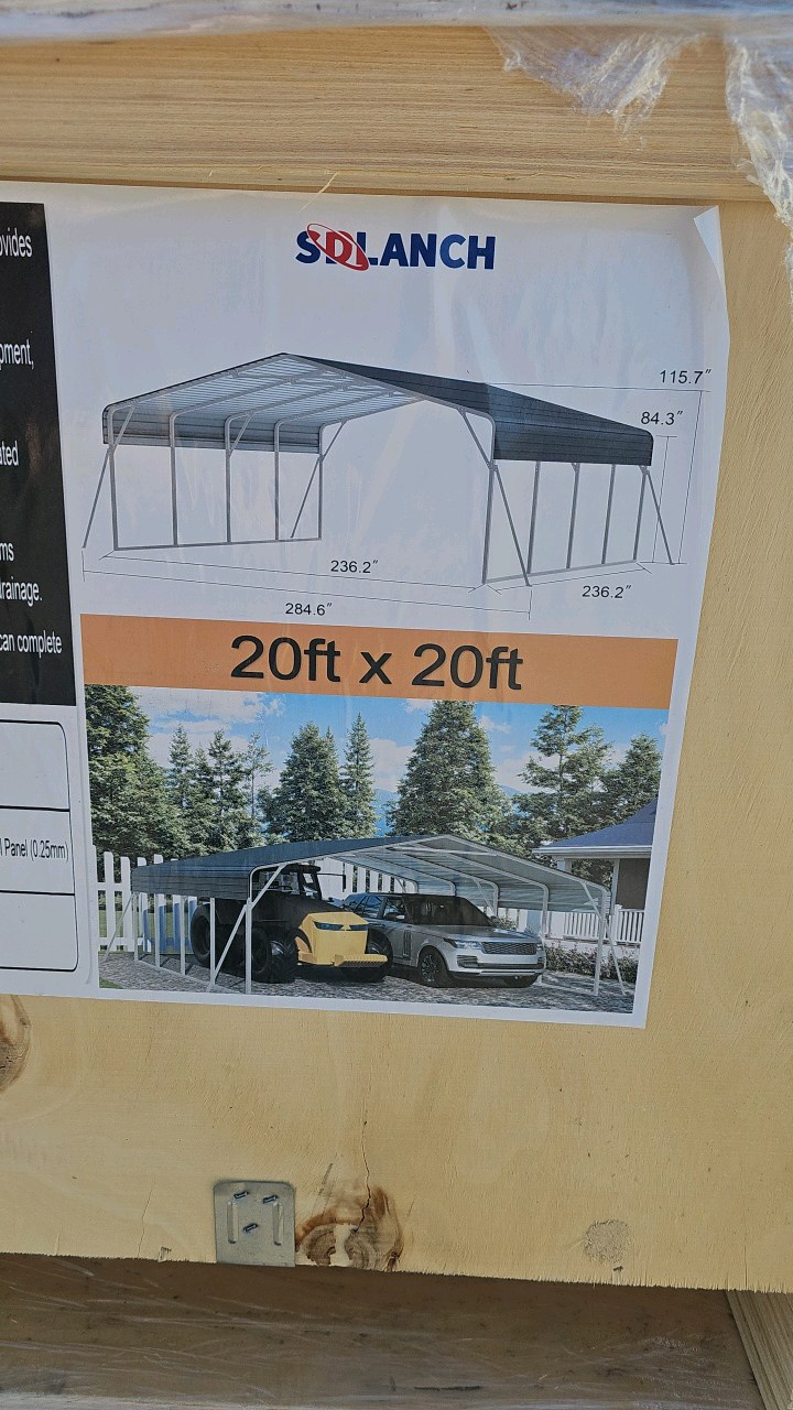 SDLC2020FT Carport 20x20ft