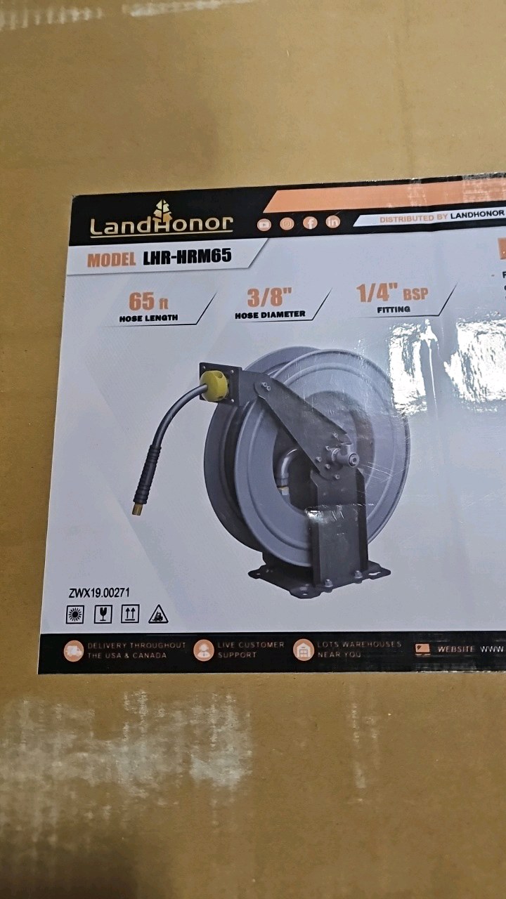 2026 Unused LandHonor 65 Ft Hose Reel LHR-HRM65