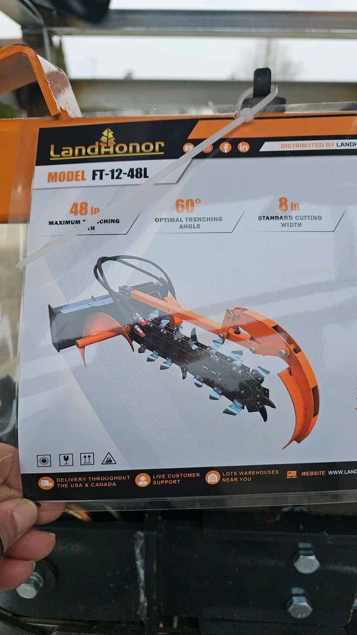 2026 Unused LandHonor Trencher FT-12-48L