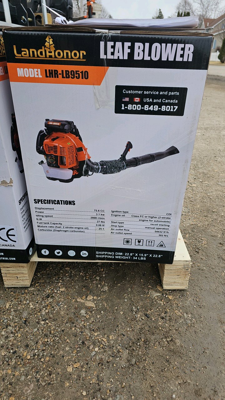 2026 Unused LandHonor Leaf Blower LHR-LB9510