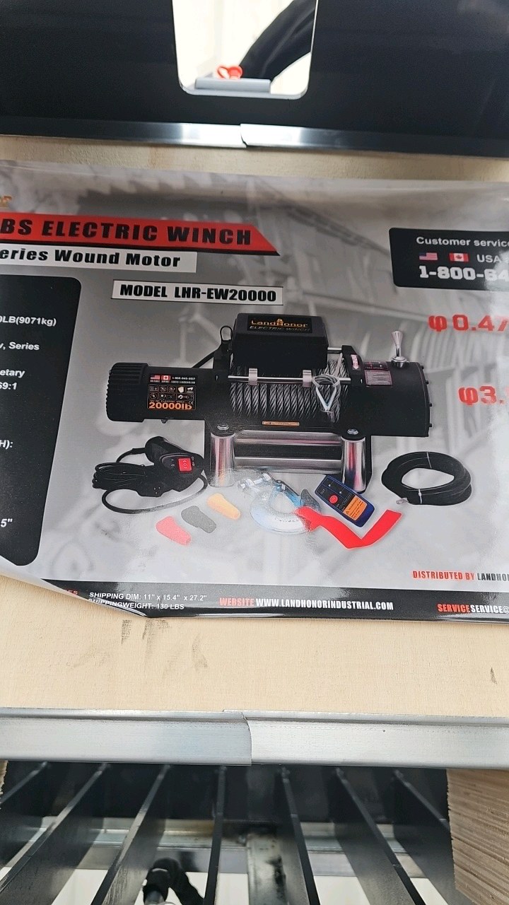 2026 Unused LandHonor 20000LBS Electric Winch LHR-EW20000