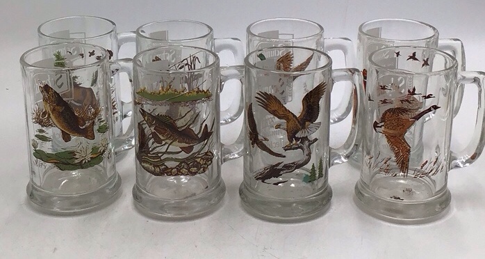Vintage Schmidt Beer Collector Series Steins  Wildlife Scenes