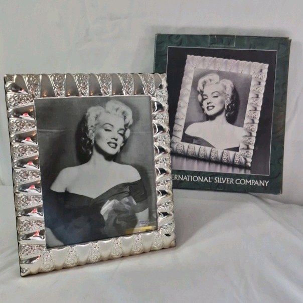Framed Marilyn Monroe Photo  Silver Textured Frame by International Silver Company