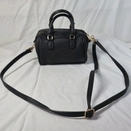 Fashion Nova Pebbled Satchel Bag  Black