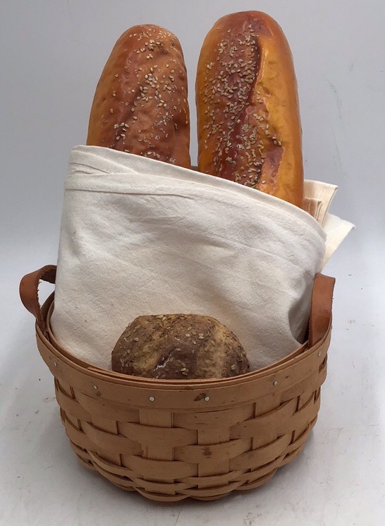 Longaberger Basket with Leather Handles  American Traditions