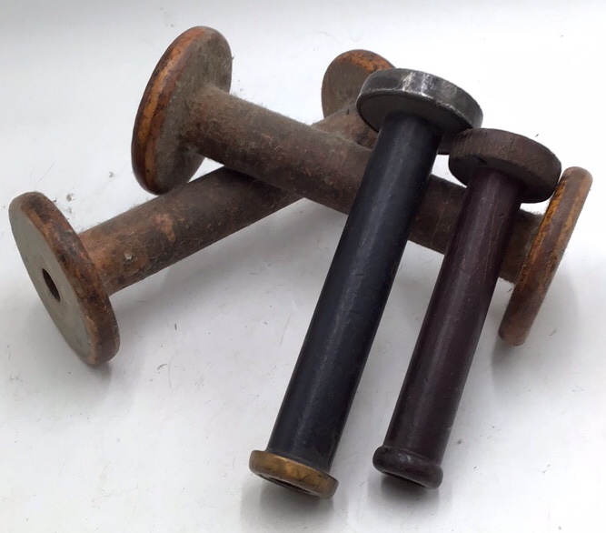 Vintage Wooden Spools  Hand Made in England