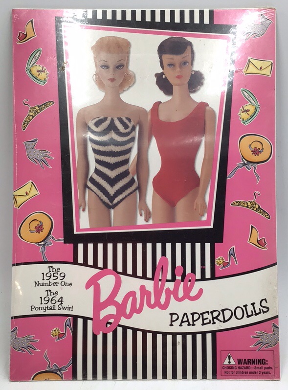 Vintage Barbie Ponytail Swirl Paper Dolls Book