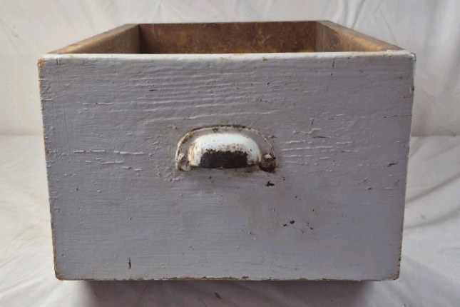 Vintage Painted Wooden Drawer