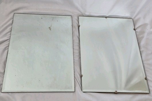 Vintage Pair of Rectangular Mirrors