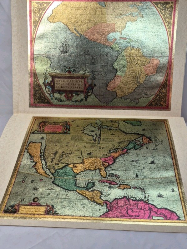 Vintage Promotional Antique Map Folio