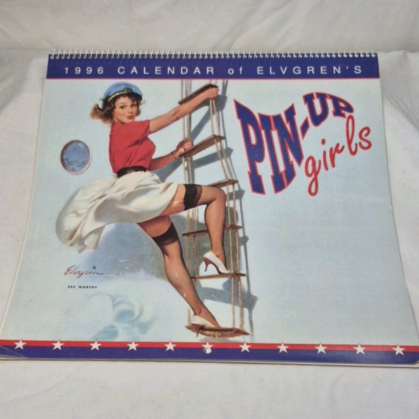 1996 Elvgren Pin-Up Girls Calendar